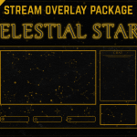 Twitch Overlay Package in Celestial Stars style