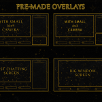 Twitch Overlay Package in Celestial Stars style