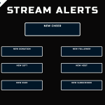 Free Twitch Overlay in minimalism style