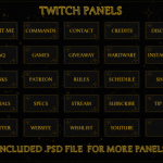 Twitch Overlay Package in Celestial Stars style