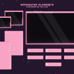 Twitch Overlay Package in Pink LoFi Style
