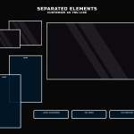 Free Twitch Overlay in minimalism style