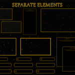 Twitch Overlay Package in Celestial Stars style