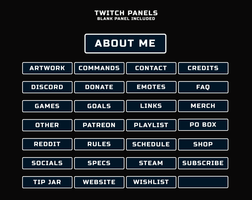 Free Twitch Overlay in minimalism style