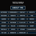 Free Twitch Overlay in minimalism style