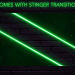 Twitch Overlay Package With Neon Lights in Green Colors