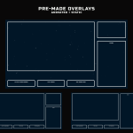 Free Twitch Overlay in minimalism style
