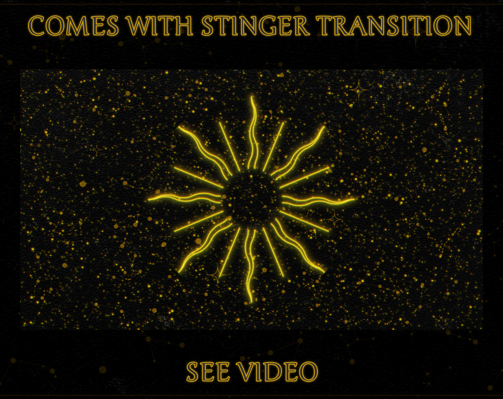 Twitch Overlay Package in Celestial Stars style