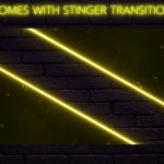 Twitch Overlay Package With Neon Lights in Yellow Colors