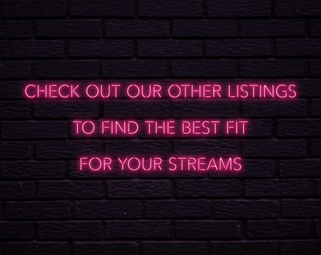 Twitch Overlay Package With Neon Lights in Pink Colors