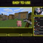 Twitch Overlay Package With Neon Lights in Yellow Colors