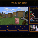 Twitch Overlay Package in Celestial Purple Sky style