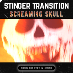 Stinger Transition with Skulls for streaming horror games