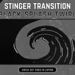 Black Liquid Stinger Transition for streaming