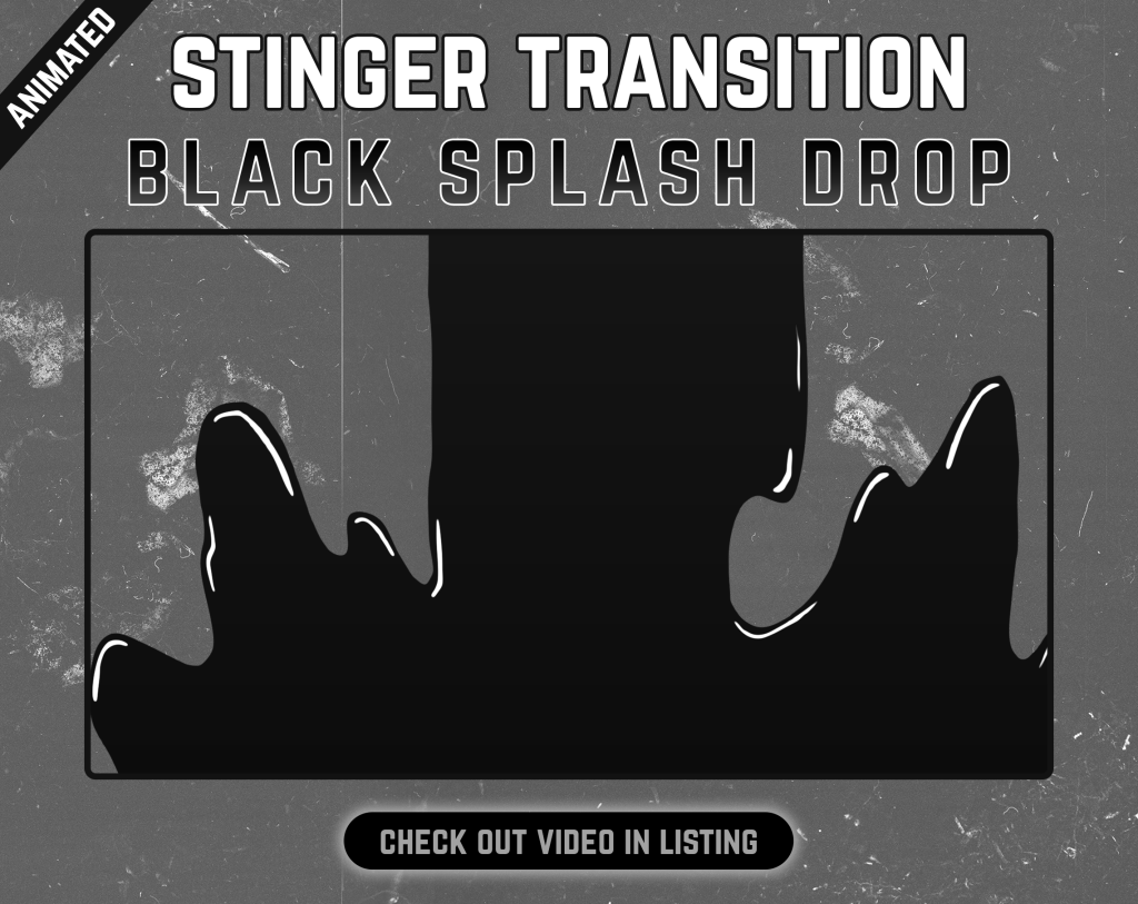 Black Liquid Stinger Transition for streaming