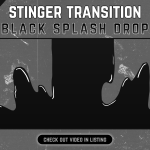 Black Liquid Stinger Transition for streaming