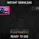 Pink Neon webcam frame overlay for streaming on twitch