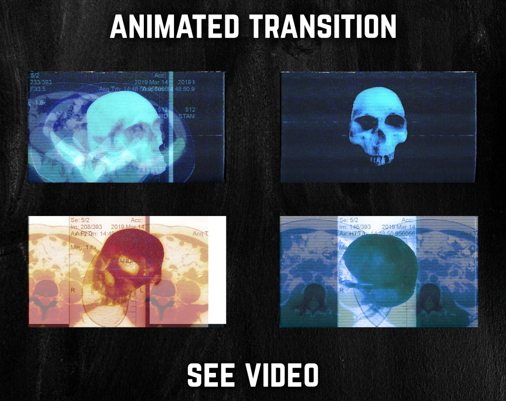 Stinger Transition with skull glitch for streaming horror games
