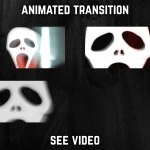 Stinger Transition with scream face for streaming horror games