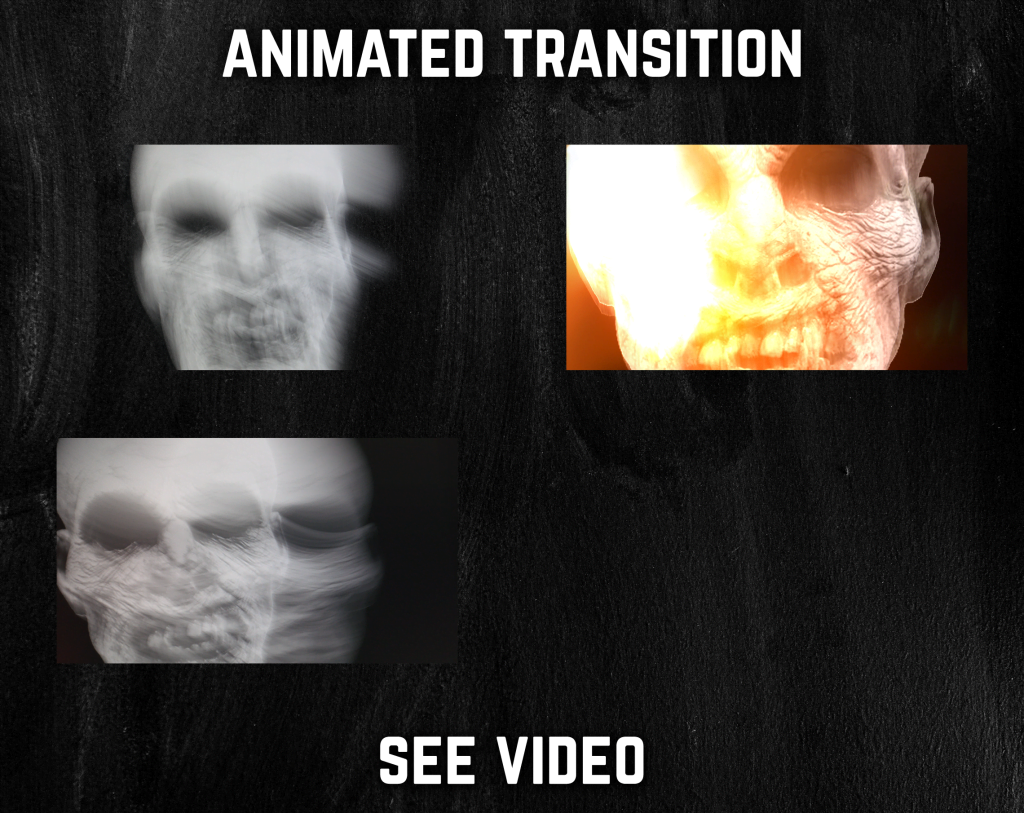 Stinger Transition with Zombie for streaming horror games