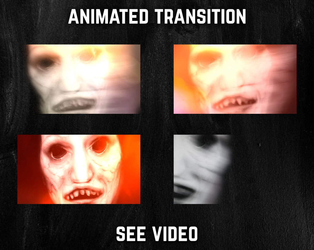 Stinger Transition with Zombie for streaming horror games