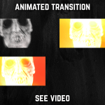 Stinger Transition with Skull for streaming horror games