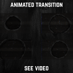 Stinger Transition with black circle glitch for streaming horror games