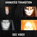 Stinger Transition with woman face for streaming horror games