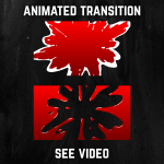 Red Liquid Splash Stinger Transition for streaming