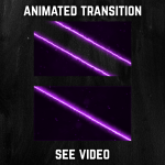 Purple Electric Neon Stinger Transition for streaming