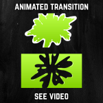 Green Liquid Splash Stinger Transition for streaming