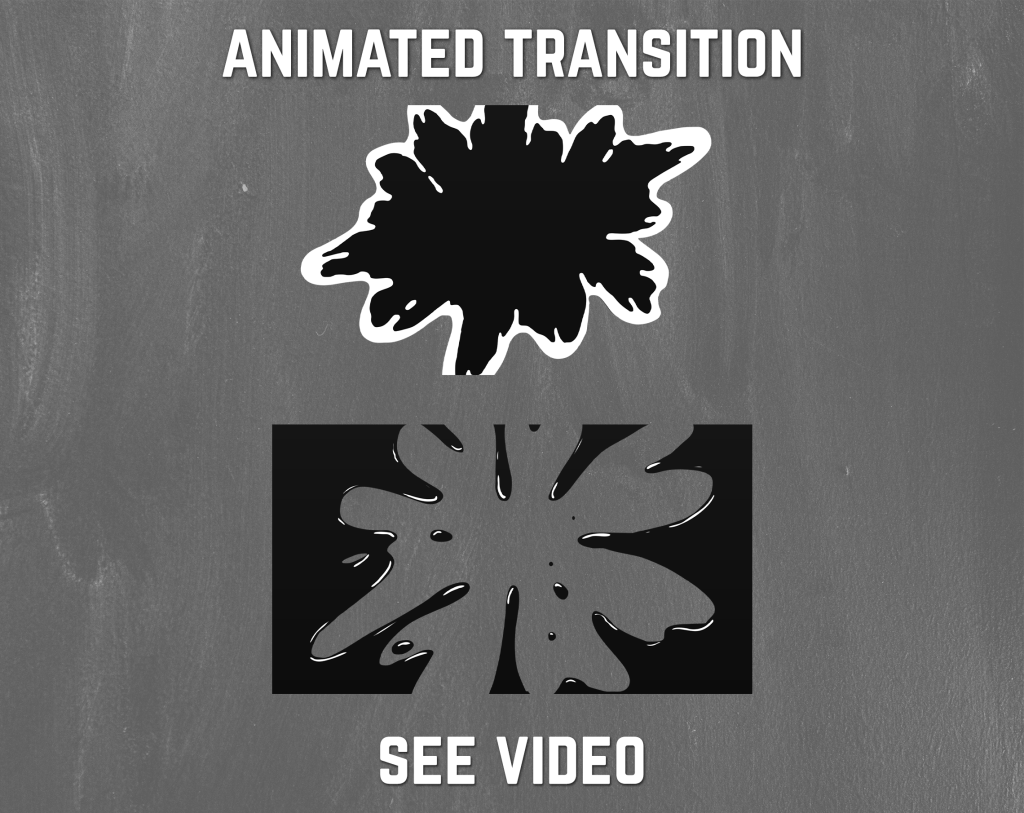 Black Liquid Stinger Transition for streaming
