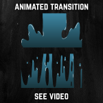 Ocean Blue Color Liquid Stinger Transition for streaming