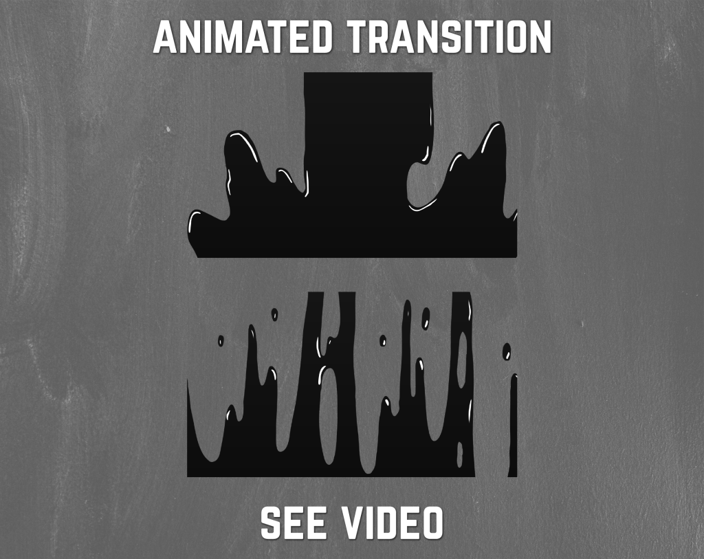 Black Liquid Stinger Transition for streaming