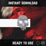 Stinger Transition with skull glitch for streaming horror games