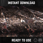 Stinger Transition with spider glitch for streaming horror games