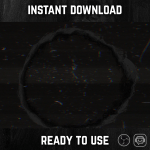Stinger Transition with black circle glitch for streaming horror games