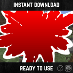 Red Liquid Splash Stinger Transition for streaming