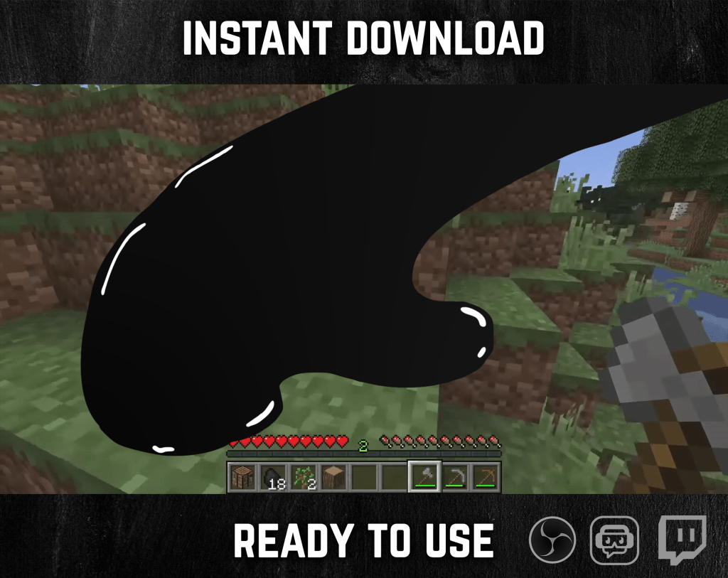 Black Color Liquid Stinger Transition for streaming