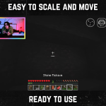 Eighties color webcam frame overlay for streaming on twitch