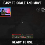 Nineties color webcam frame overlay for streaming on twitch
