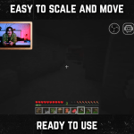 Brown webcam frame overlay for streaming on twitch