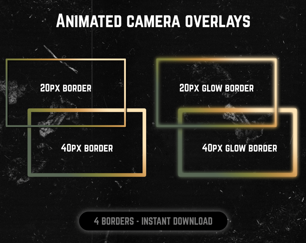Cottagecore webcam frame overlay for streaming on twitch
