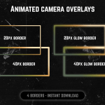 Cottagecore webcam frame overlay for streaming on twitch