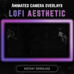 LoFi webcam frame overlay for streaming on twitch