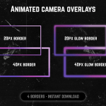 LoFi webcam frame overlay for streaming on twitch