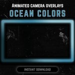 ocean color webcam frame overlay for streaming on twitch