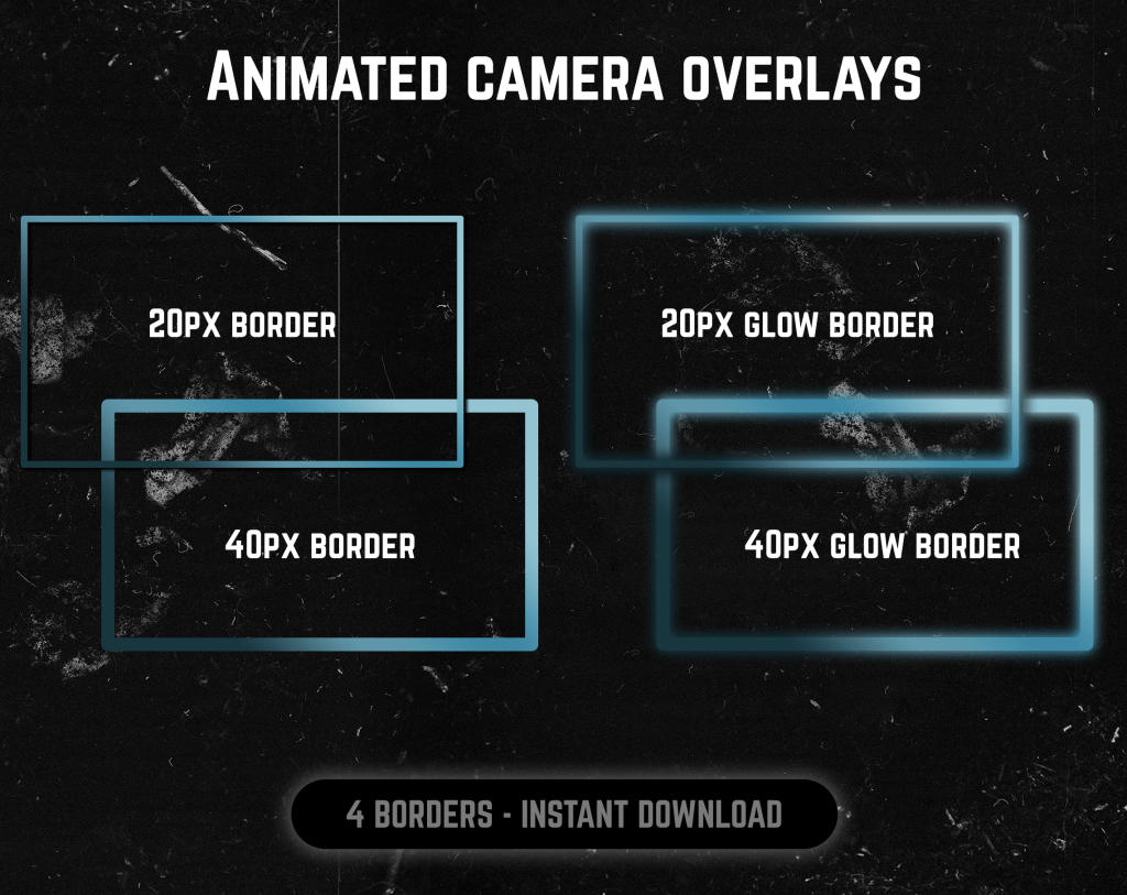 ocean color webcam frame overlay for streaming on twitch