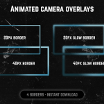 ocean color webcam frame overlay for streaming on twitch