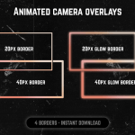 Peach Aesthetic Webcam Overlays for streaming